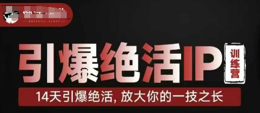 引爆绝活IP训练营，14天引爆绝活，放大你的一技之长-源创智汇网