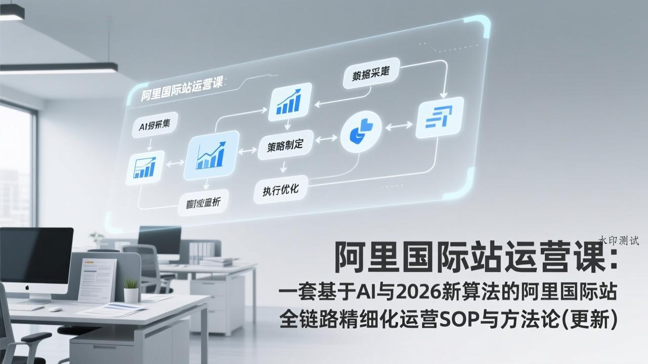 阿里国际站运营课：一套基于AI与2026新算法的阿里国际站全链路精细化运营SOP与方法论(更新-空间云网创