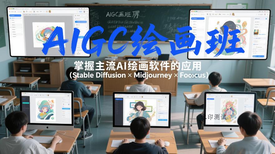 AIGC绘画班，掌握主流Ai绘画软件的应用(Stable Diffusion x Midjourney x Fooocus)-空间云网创