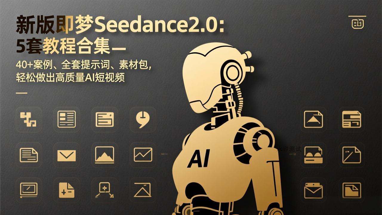 新版即梦Seedance2.0：5套教程合集，40+案例、全套提示词、素材包，轻松做出高质量AI短视频-空间云网创