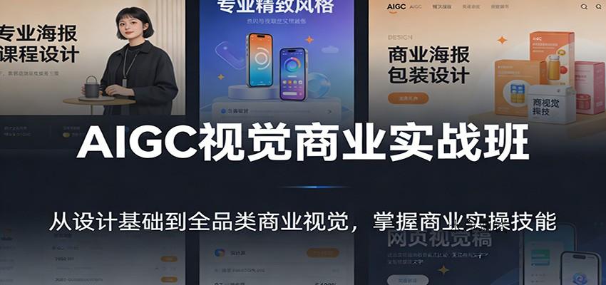 AIGC视觉商业实战班:从设计基础到全品类商业视觉,掌握商业实操技能-空间云网创
