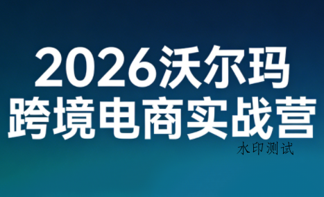 2026沃尔玛跨境电商实战营-空间云网创