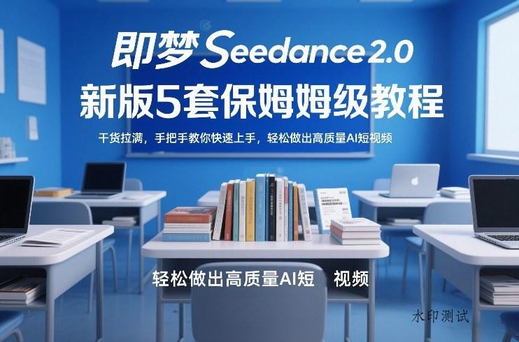 即梦Seedance2.0新版5套保姆级教程，干货拉满，手把手教你快速上手，轻松做出高质量AI短视频-空间云网创
