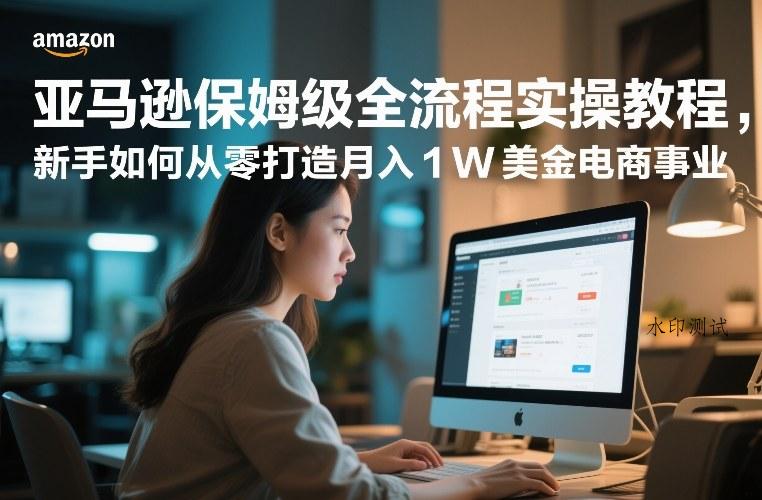 亚马逊保姆级全流程实操教程,新手如何从零打造月入1W美金电商事业-空间云网创