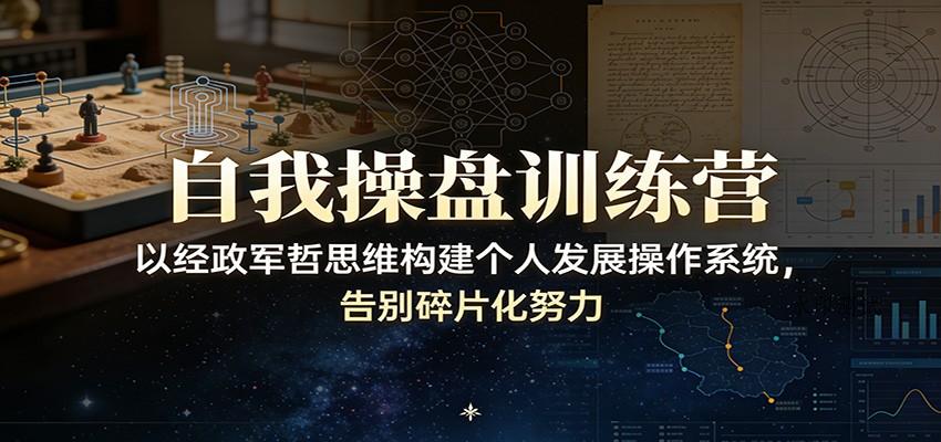 自我操盘训练营：以经政军哲思维构建个人发展操作系统，告别碎片化努力-空间云网创