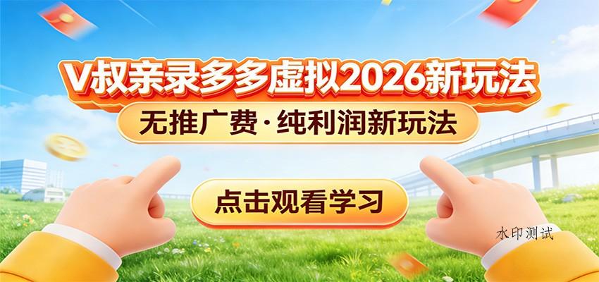 拼多多虚拟电商新玩法，0推广费0成本启动，专为新手打造-空间云网创