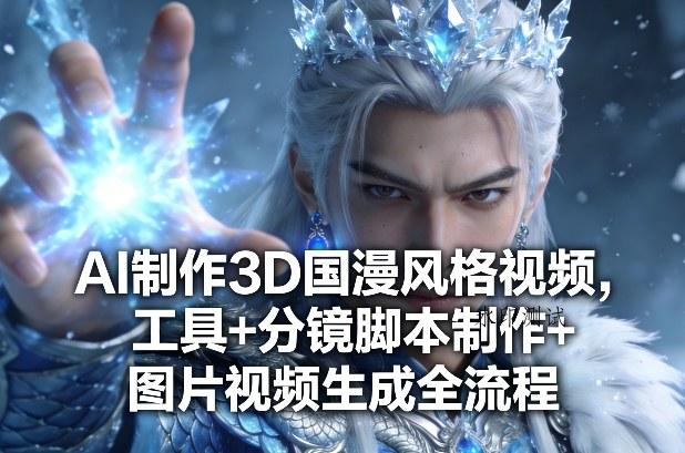 AI制作3D国漫风格视频，工具+分镜脚本制作+图片视频生成全流程-空间云网创